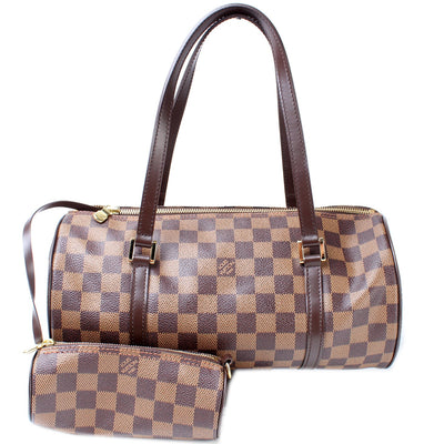 Papillon 30 10.5 With Pouch Damier Ebene