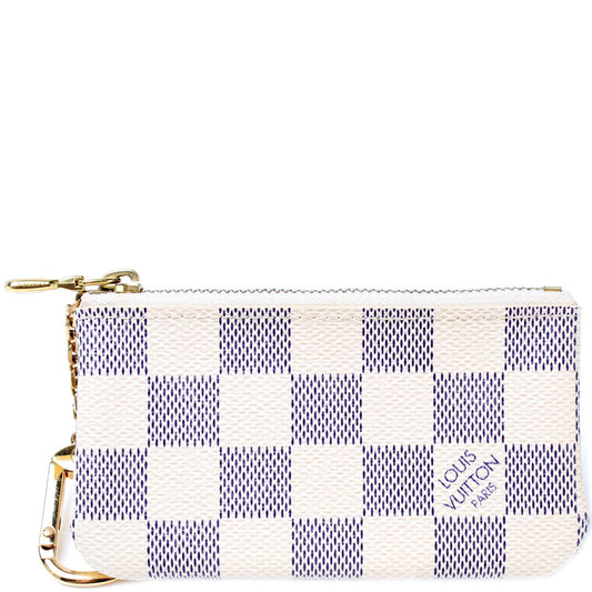 Pochette Cles Damier Azur