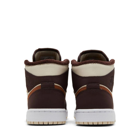 NIKE AIR JORDAN1 MID SE BROWN BASALT OATMEAL WMNS (NEW)