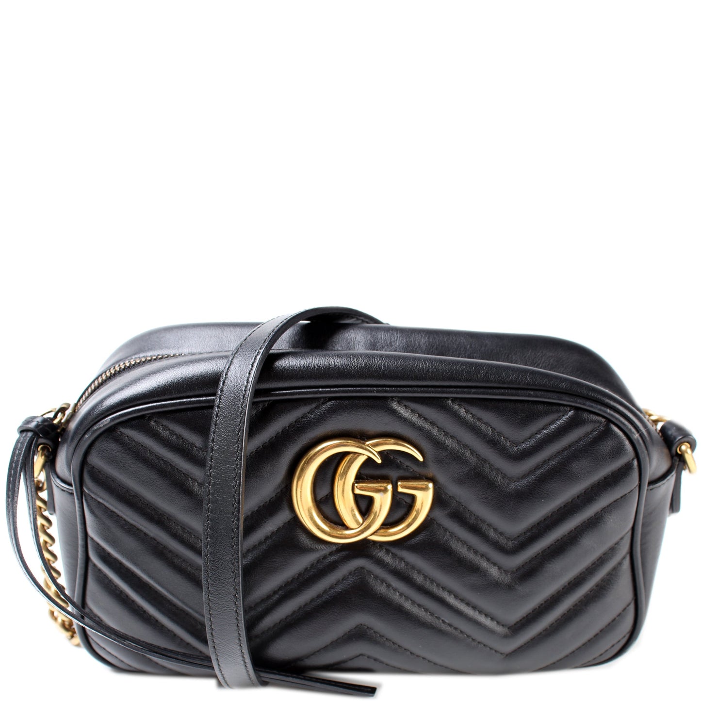 447632 GG Marmont Small Leather Camera lbcase