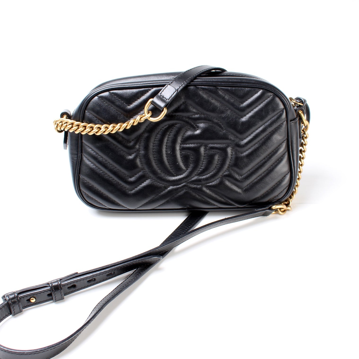 447632 GG Marmont Small Leather Camera lbcase