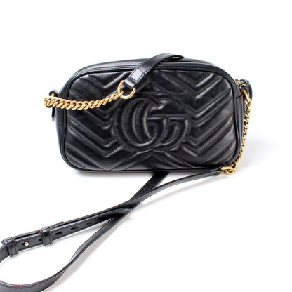 447632 GG Marmont Small Leather Camera lbcase