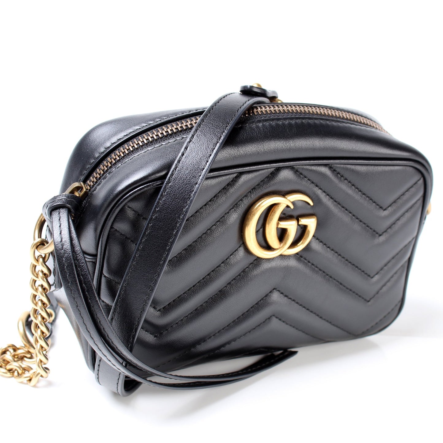 448065 GG Marmont Mini Camera Bag lbcase
