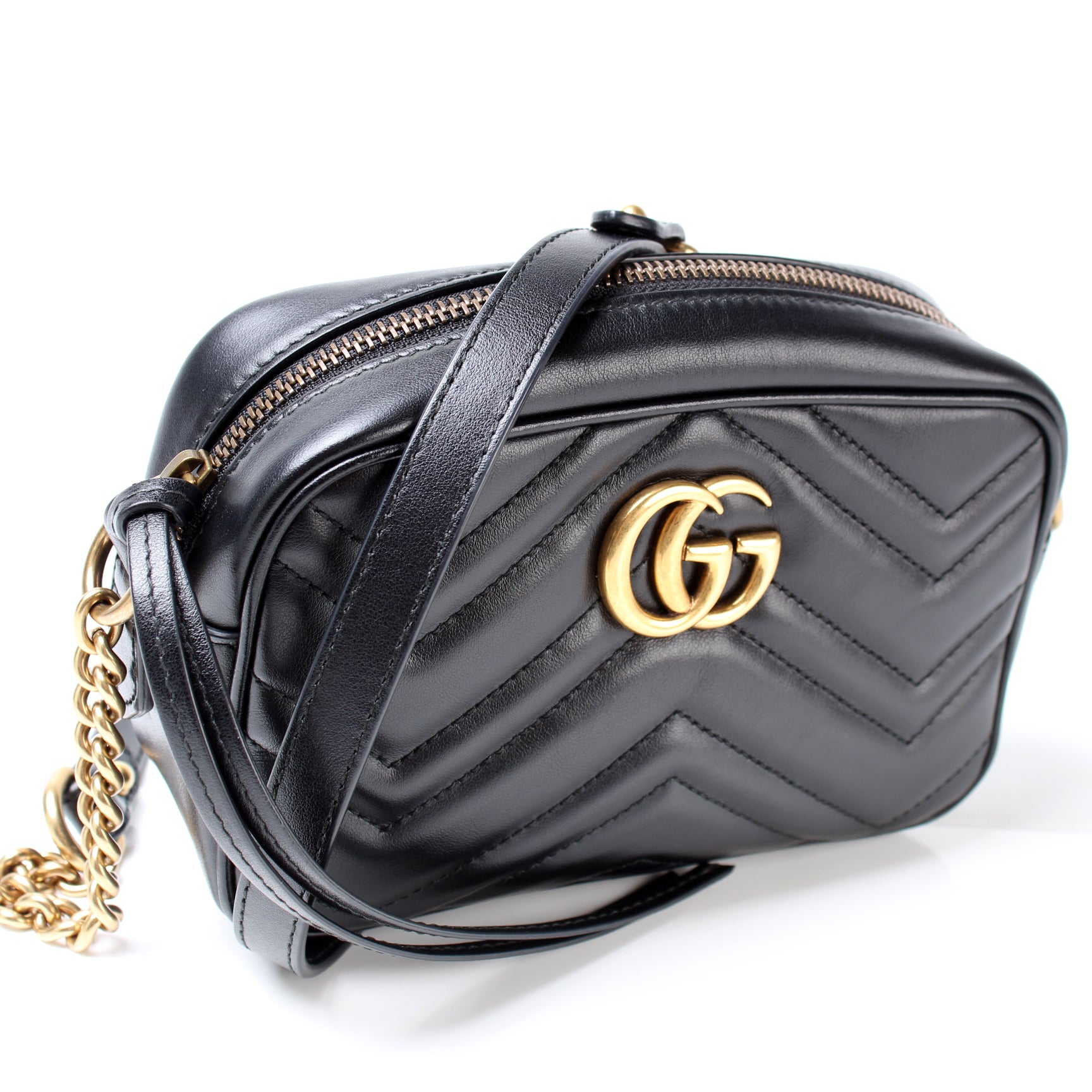 448065 GG Marmont Mini Camera Bag lbcase