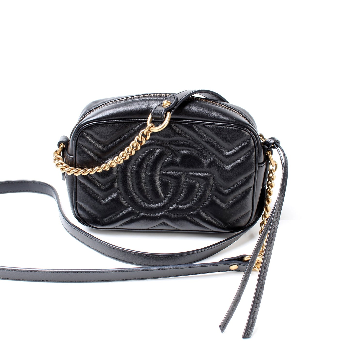 448065 GG Marmont Mini Camera Bag lbcase