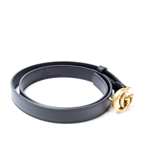 409417 GG Marmont Thin Belt Size 80/32