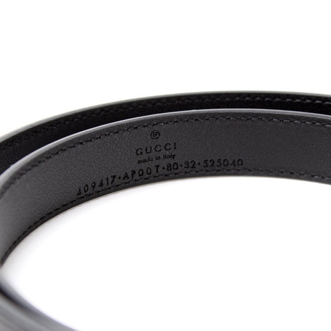 409417 GG Marmont Thin Belt Size 80/32