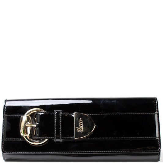181544 Buckle Clutch Patent Leather lbcase