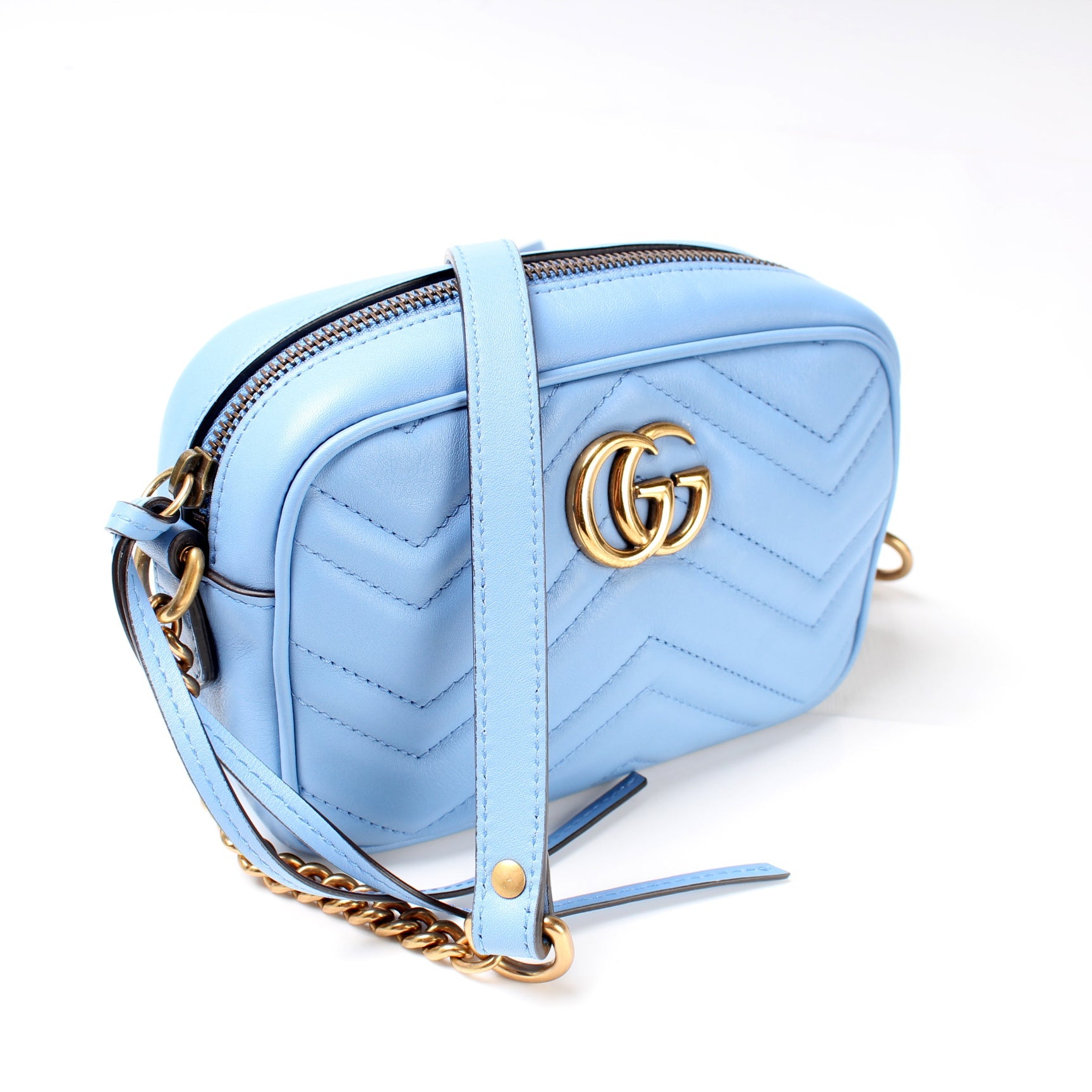 448065 GG Marmont Mini Camera Bag lbcase