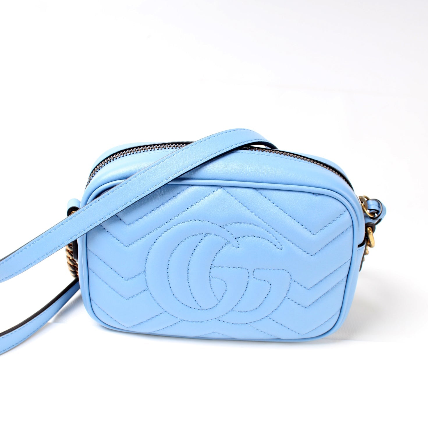 448065 GG Marmont Mini Camera Bag lbcase