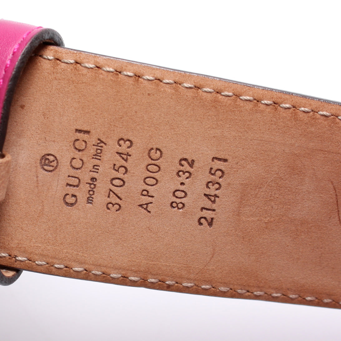 370543 Interlocking GG Belt Size 80/32 lbcase