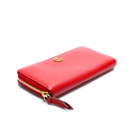 456117 GG Leather Zip Around Wallet lbcase
