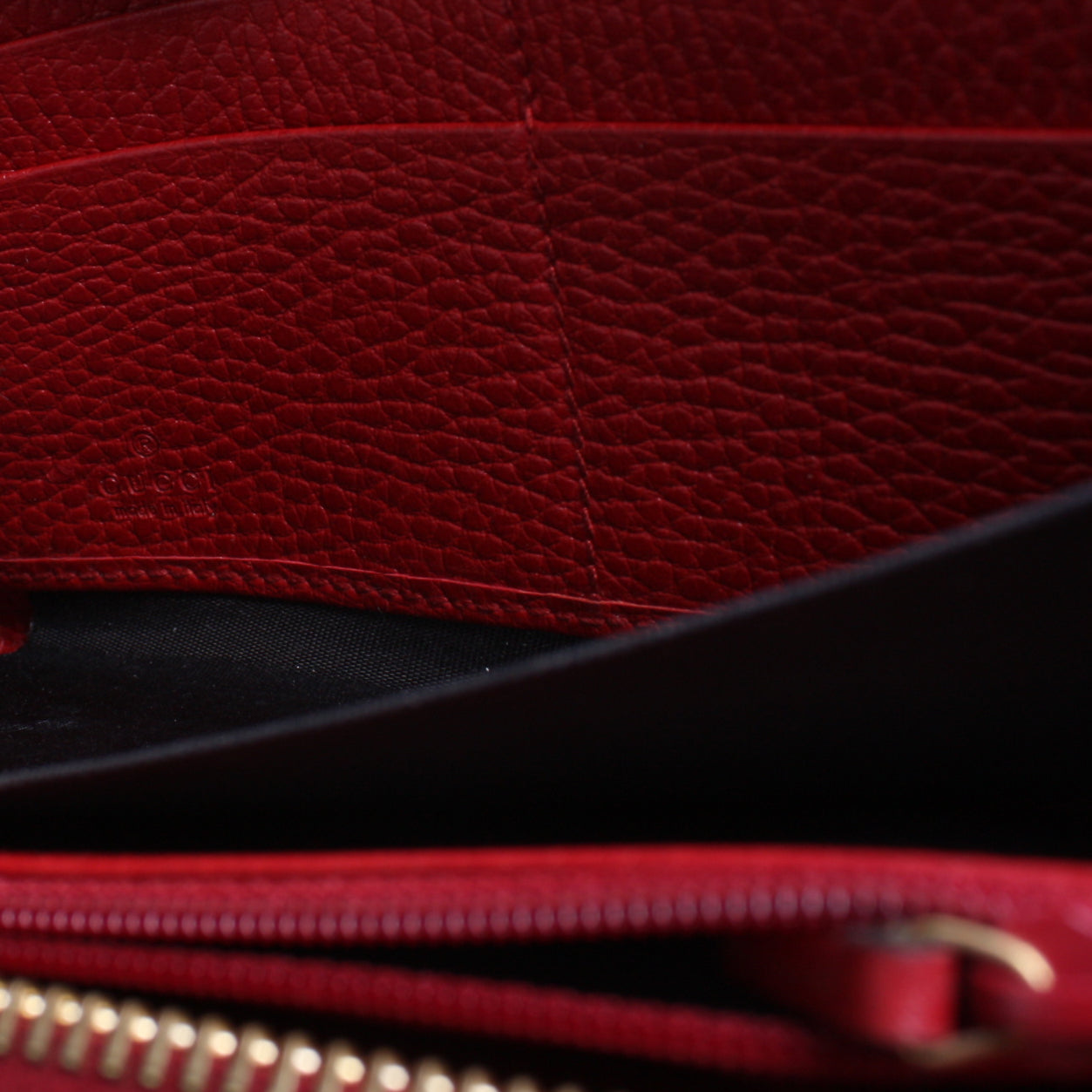 456117 GG Leather Zip Around Wallet lbcase