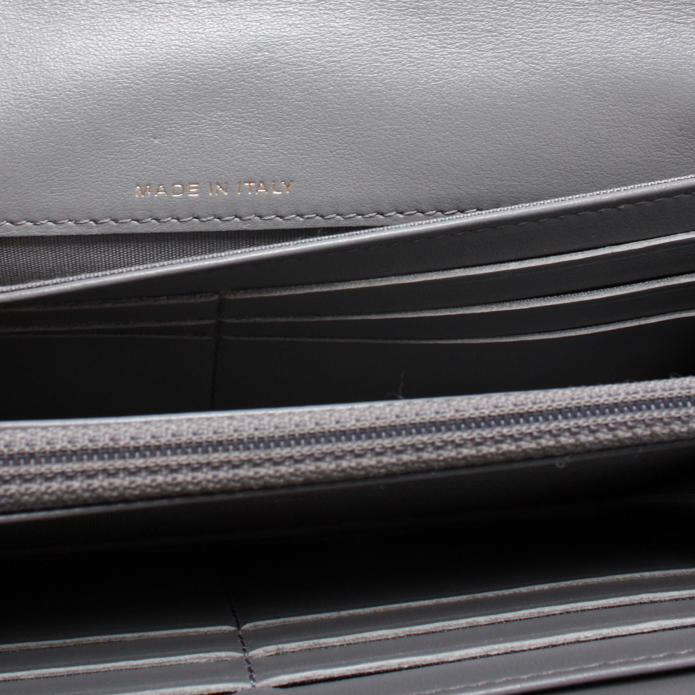 CC Button Chevron Flap Wallet Lambskin 26M