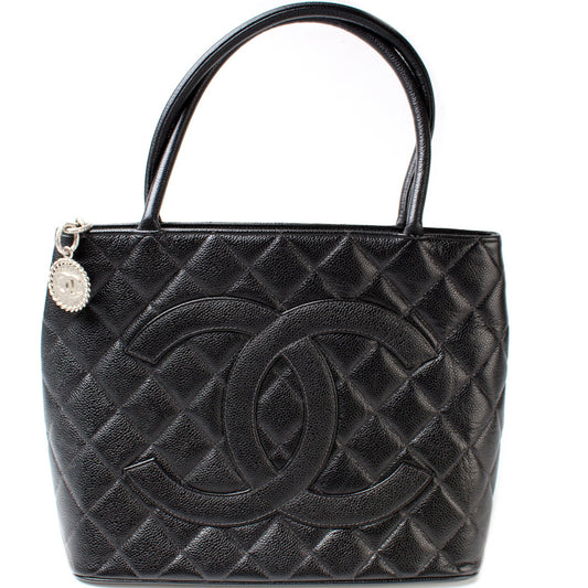 Medallion Tote Caviar
