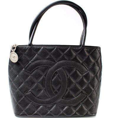 Medallion Tote Caviar