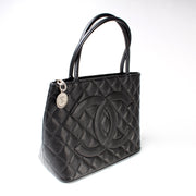 Medallion Tote Caviar