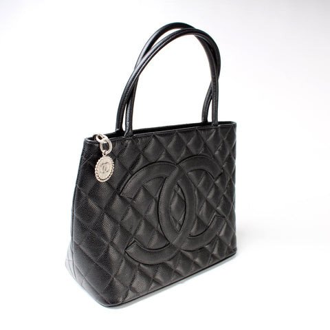 Medallion Tote Caviar