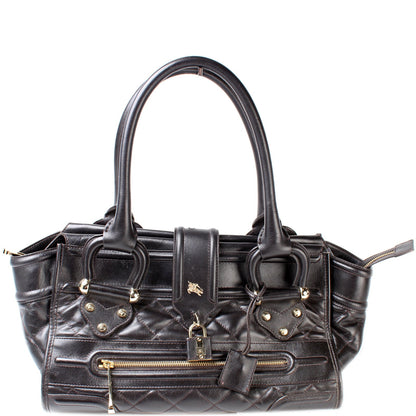 Manor Satchel Quilted Calfskin Large