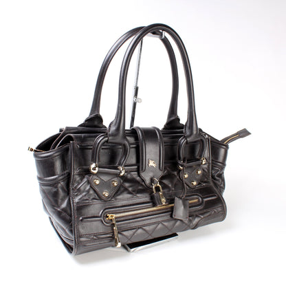 Manor Satchel Quilted Calfskin Large