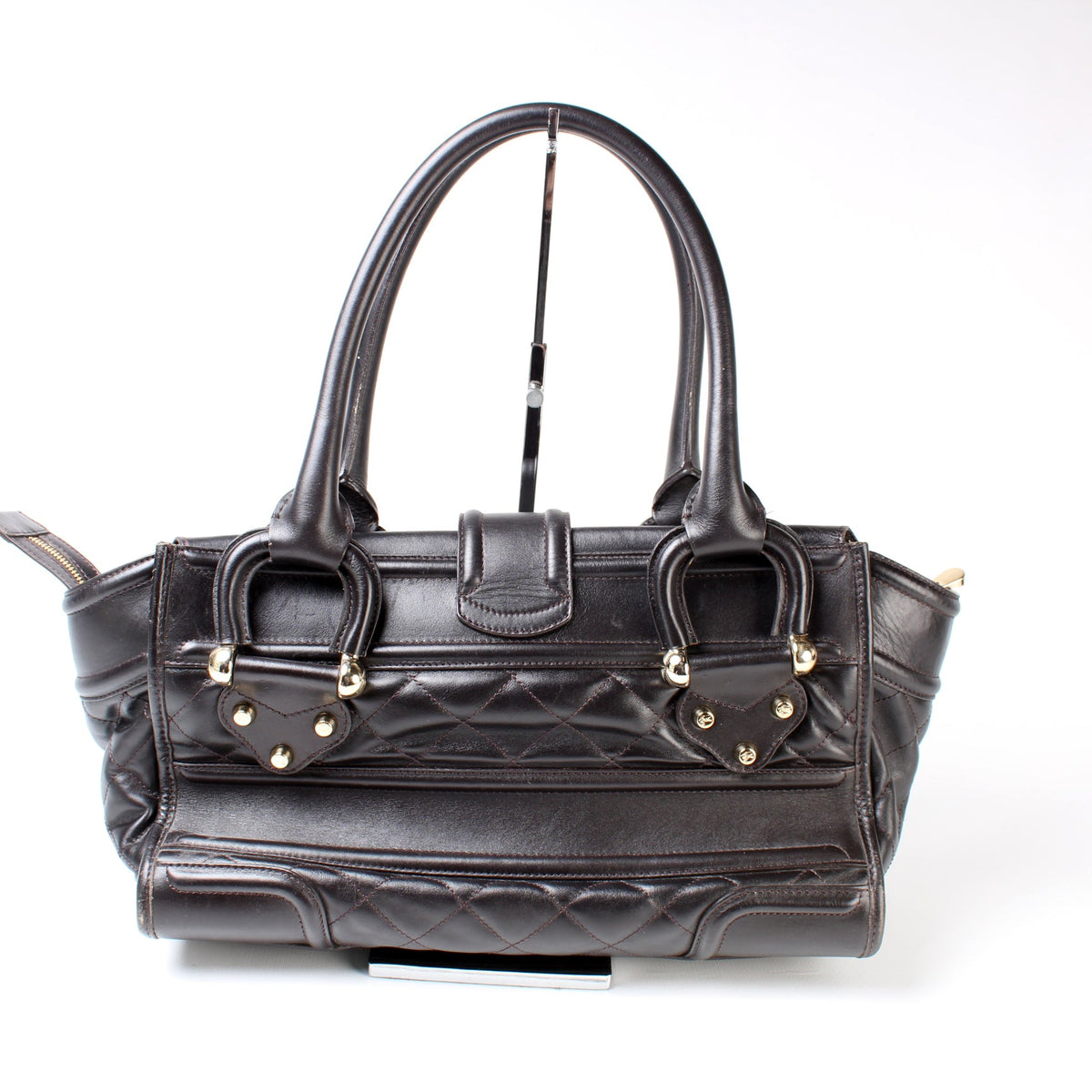 Manor Satchel Quilted Calfskin Large
