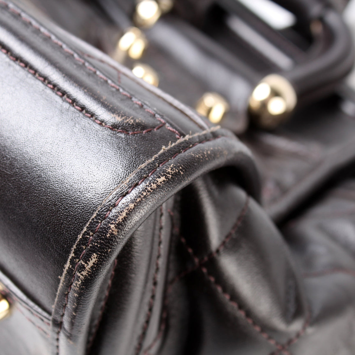 Manor Satchel Quilted Calfskin Large