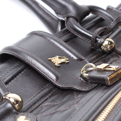 Manor Satchel Quilted Calfskin Large