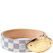 Voyage Buckle Damier Azur Belt Size 80/32