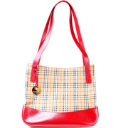 Canvas Check Tote Vintage