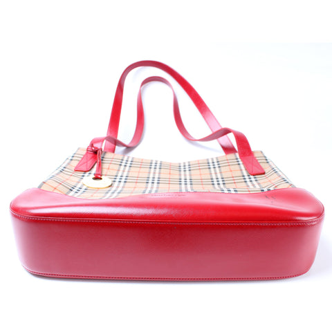 Canvas Check Tote Vintage