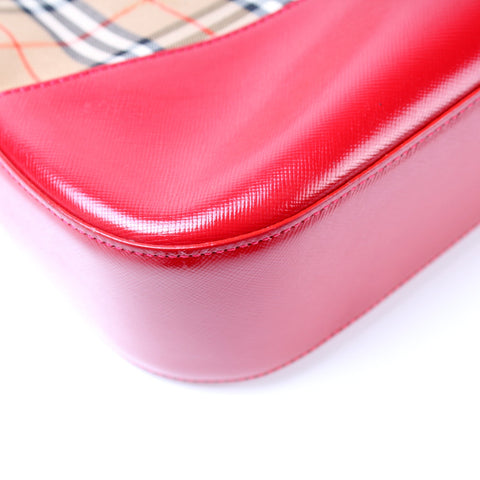 Canvas Check Tote Vintage