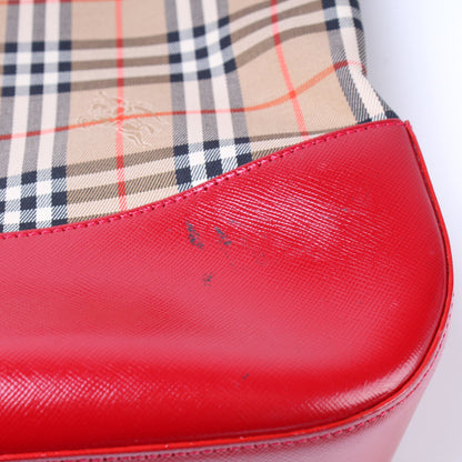 Canvas Check Tote Vintage
