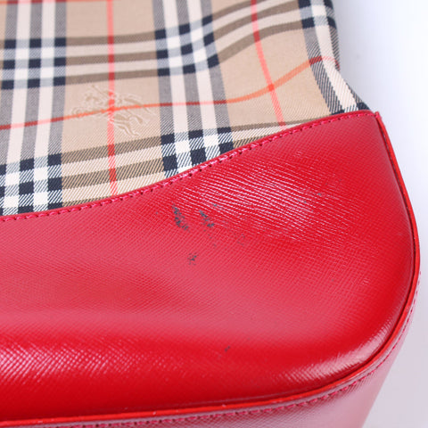 Canvas Check Tote Vintage