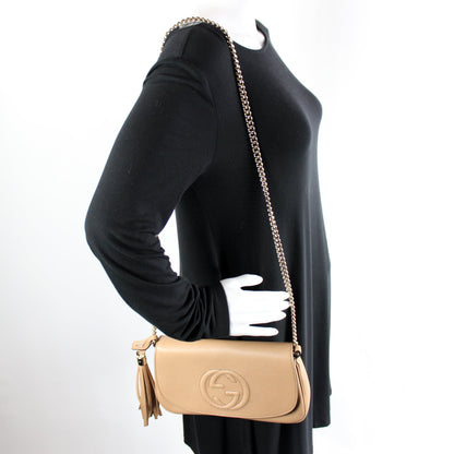 536224 Soho Chain Tassel Flap lbcase