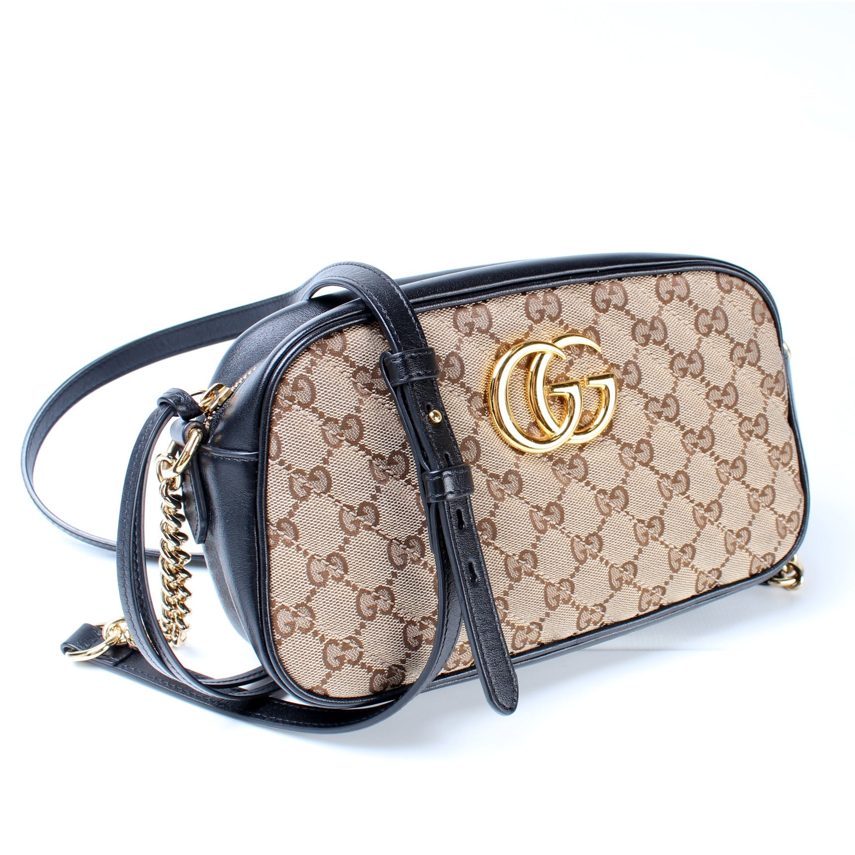 447632 GG Marmont Small Canvas Camera lbcase