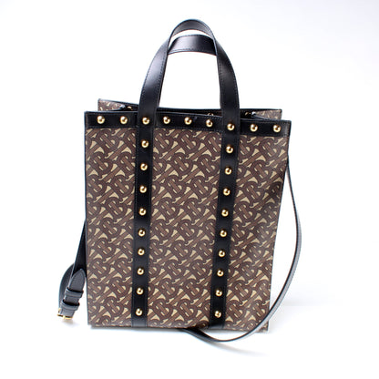 E-Canvas Protait Studded Tote