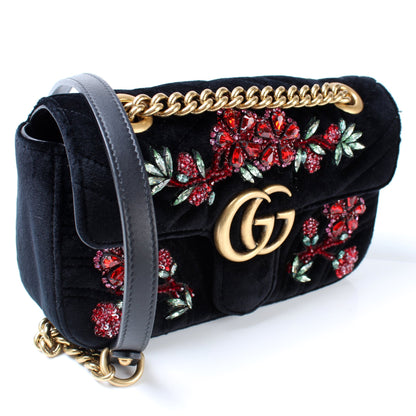 446744 GG Marmont Shoulder Mini Flap lbcase
