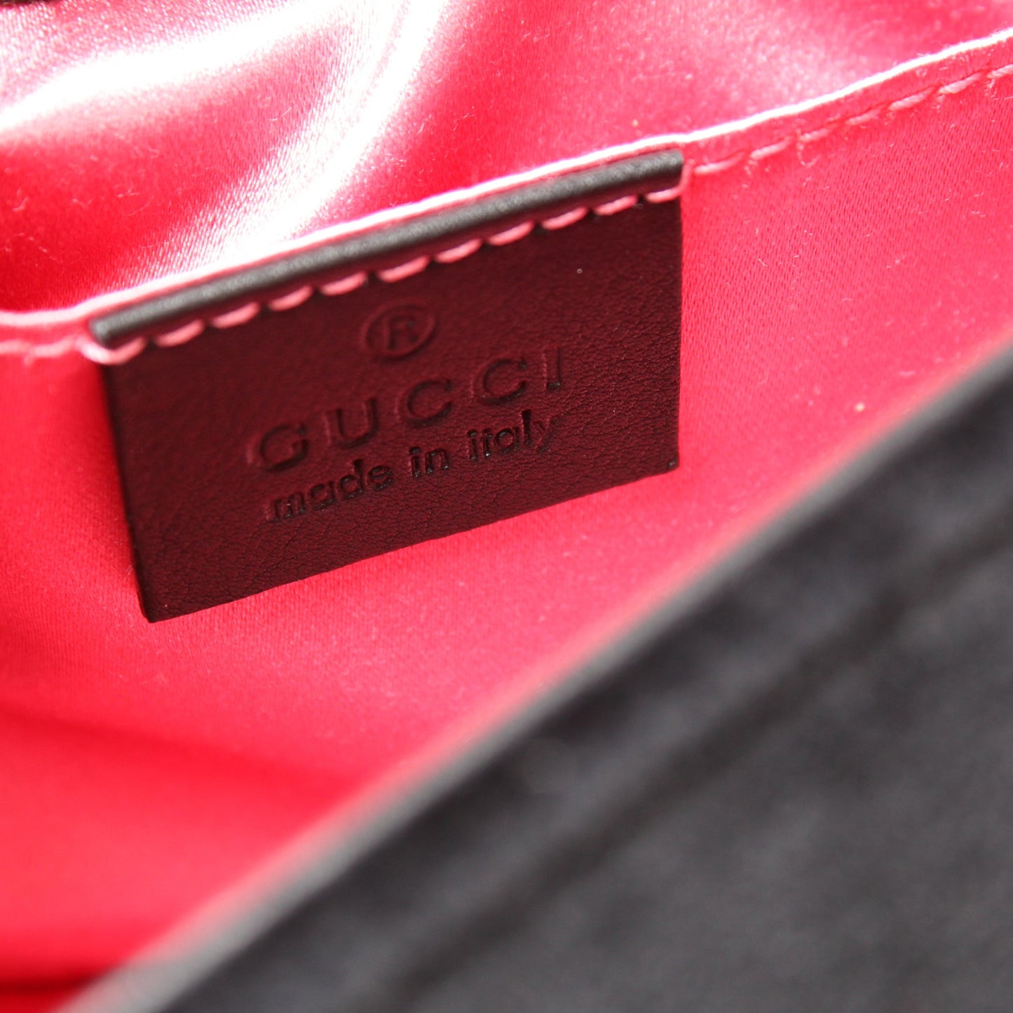 446744 GG Marmont Shoulder Mini Flap lbcase