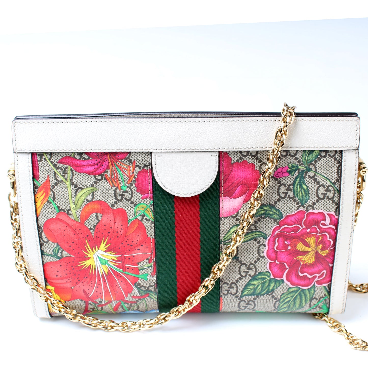 503877 GG Supreme Flora Ophidia Small Chain lbcase