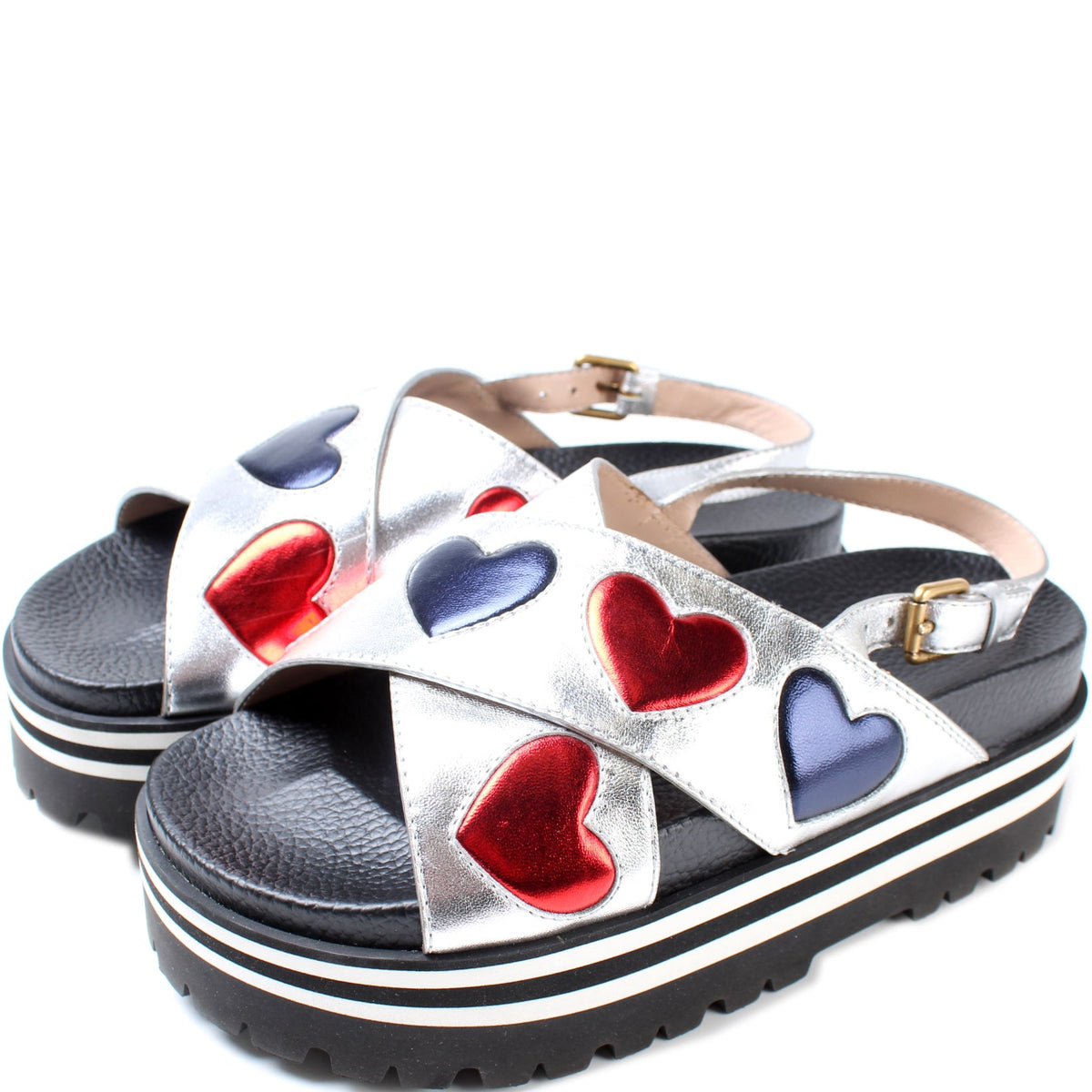 Heart Crossover Platform Sneakers Size 36.5 lbcase