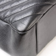 Chevron Monogram Leather Tote