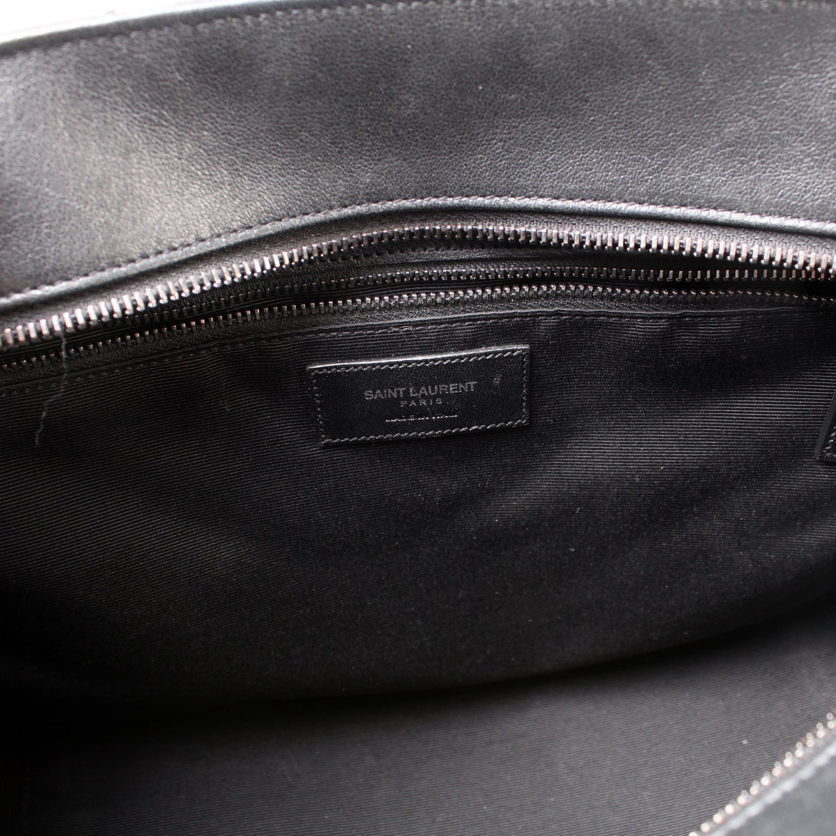 Chevron Monogram Leather Tote