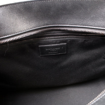Chevron Monogram Leather Tote