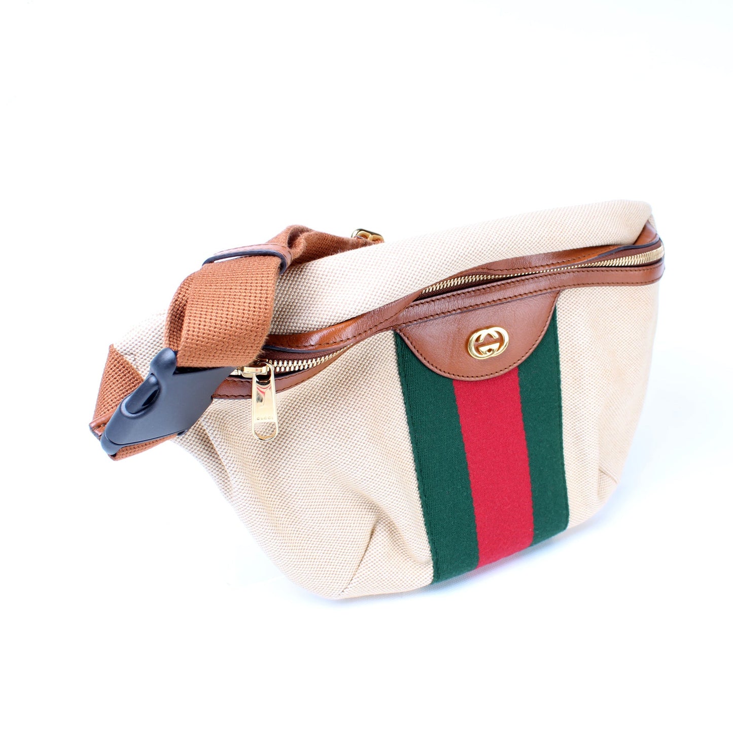 575082 Vintage Canvas Web Belt Bag lbcase