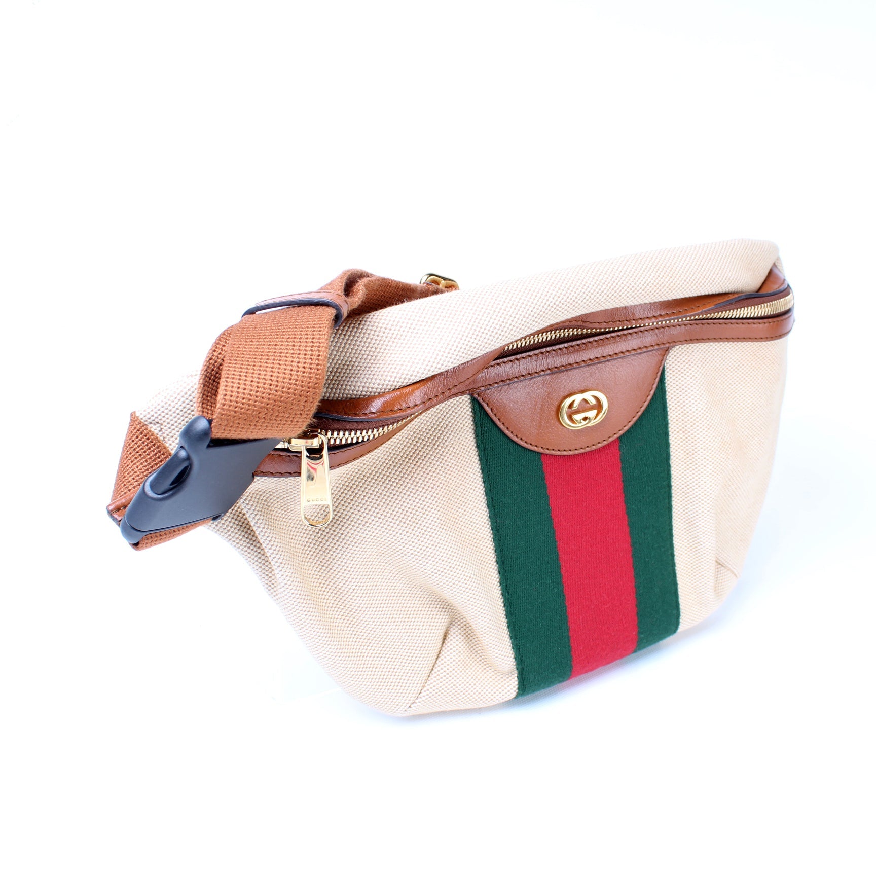 575082 Vintage Canvas Web Belt Bag lbcase