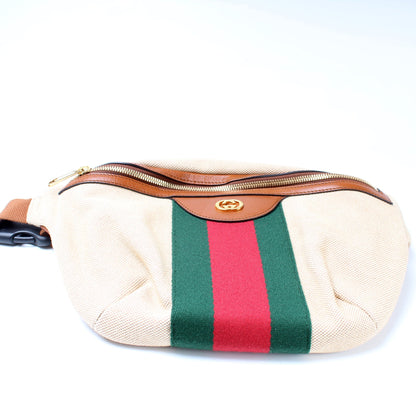 575082 Vintage Canvas Web Belt Bag lbcase