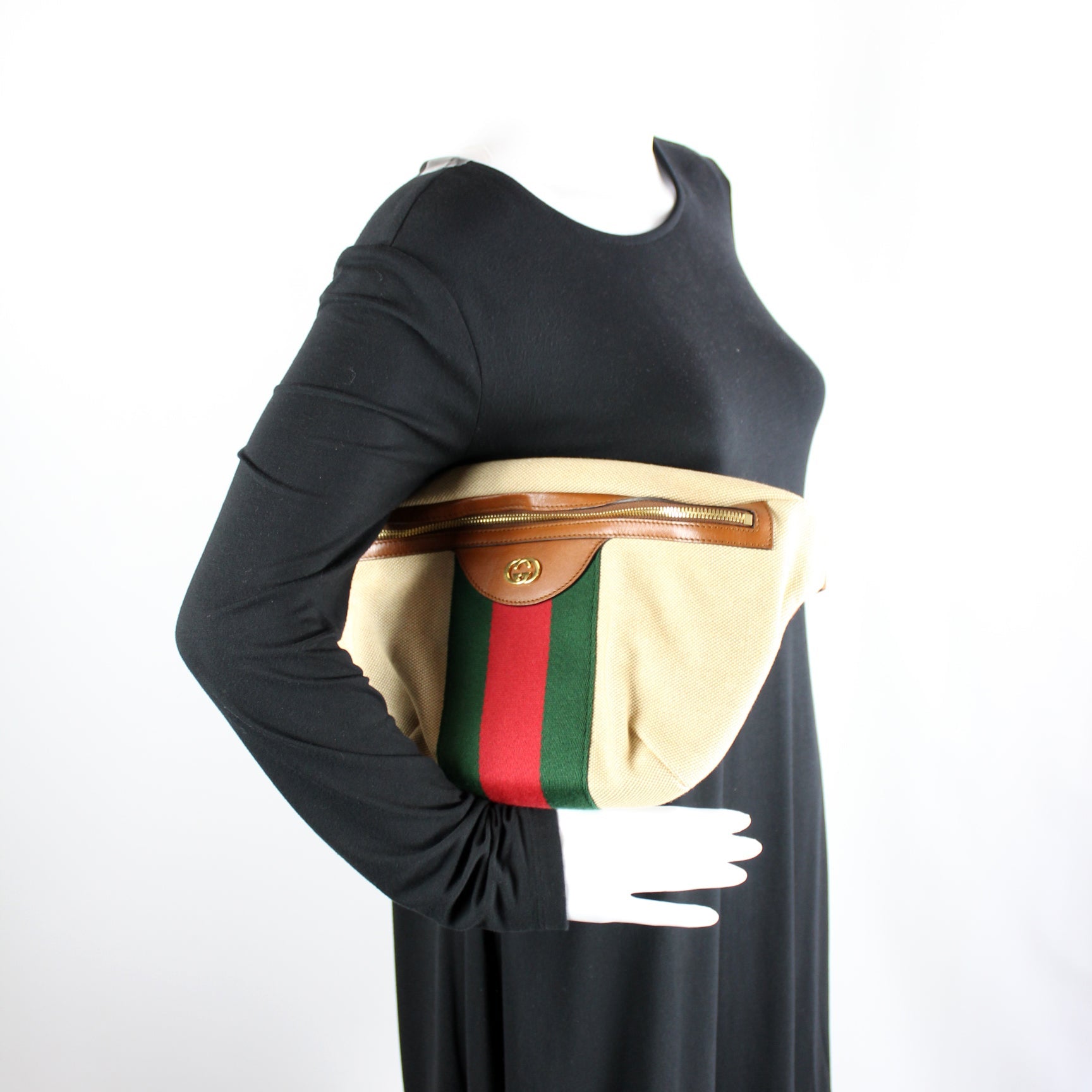 575082 Vintage Canvas Web Belt Bag lbcase