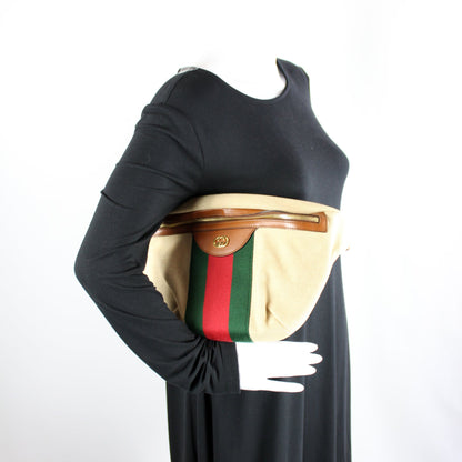 575082 Vintage Canvas Web Belt Bag lbcase