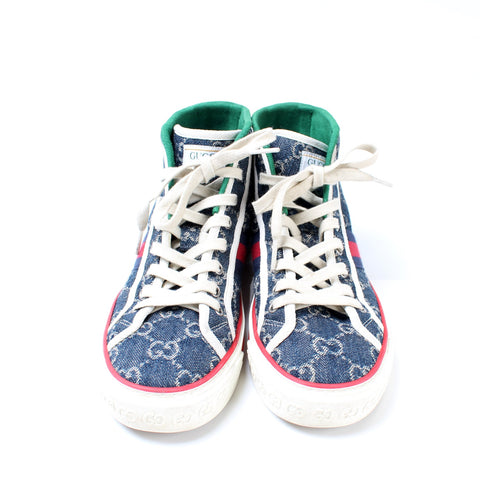 1977 Tennis Shoes High Top Denim Size 37