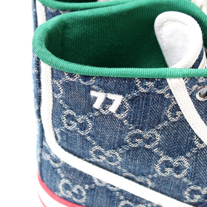 1977 Tennis Shoes High Top Denim Size 37 lbcase